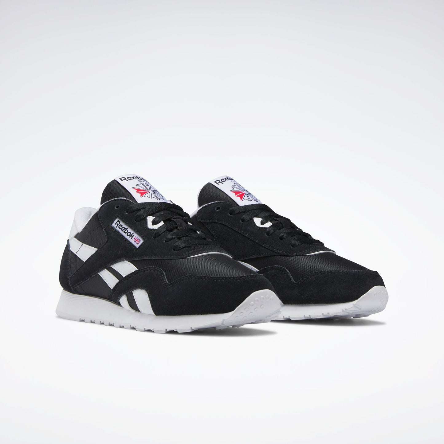 REEBOK FOOTWEAR WOMEN CL NYLON WOMEN CORE BLK/FTWR WHT/FTWR WHT