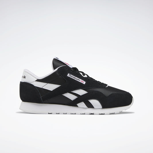 REEBOK FOOTWEAR WOMEN CL NYLON WOMEN CORE BLK/FTWR WHT/FTWR WHT