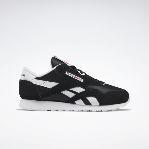 REEBOK FOOTWEAR WOMEN CL NYLON WOMEN CORE BLK/FTWR WHT/FTWR WHT