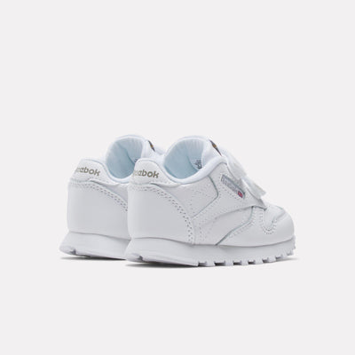 Reebok Footwear Kids Classic Leather Shoes - Toddler WHITE/CARBON/VECBLU