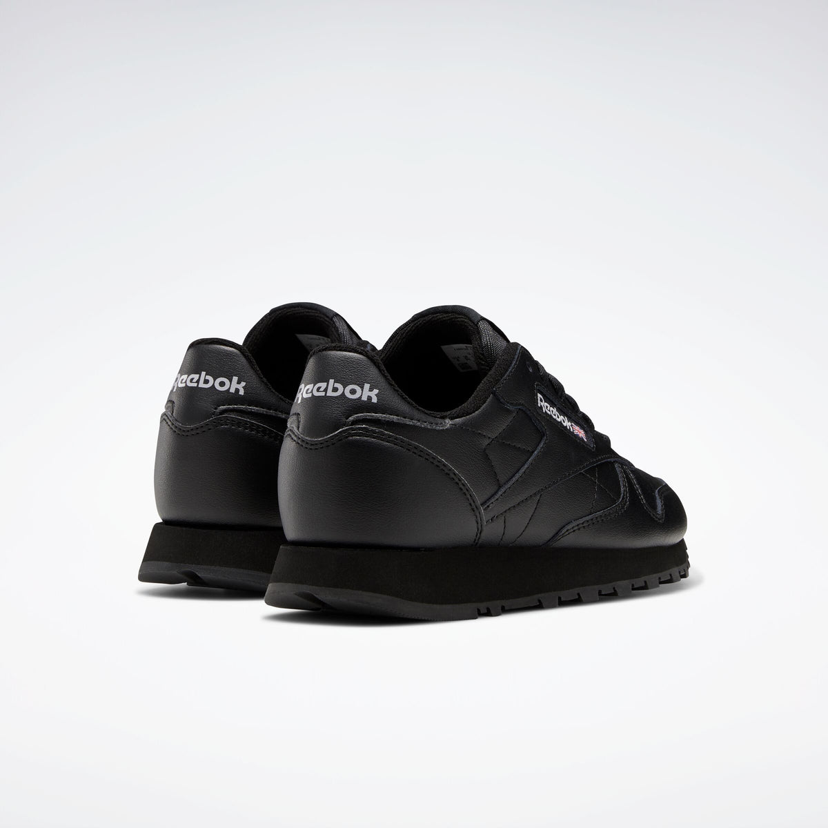 REEBOK FOOTWEAR KIDS CL LTHR JUNIOR BOYS CBLACK/CBLACK/CBLACK