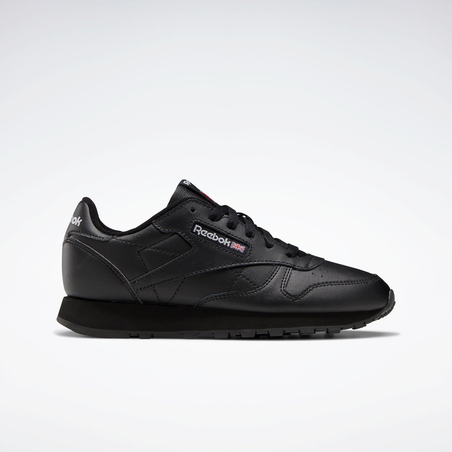 REEBOK FOOTWEAR KIDS Classic Leather Shoes - Grade School CBLACK/CBLACK/CBLACK