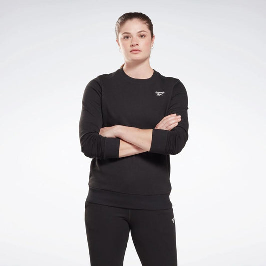 Reebok Apparel Women Reebok Identity Small Logo Sweatshirt BLACK