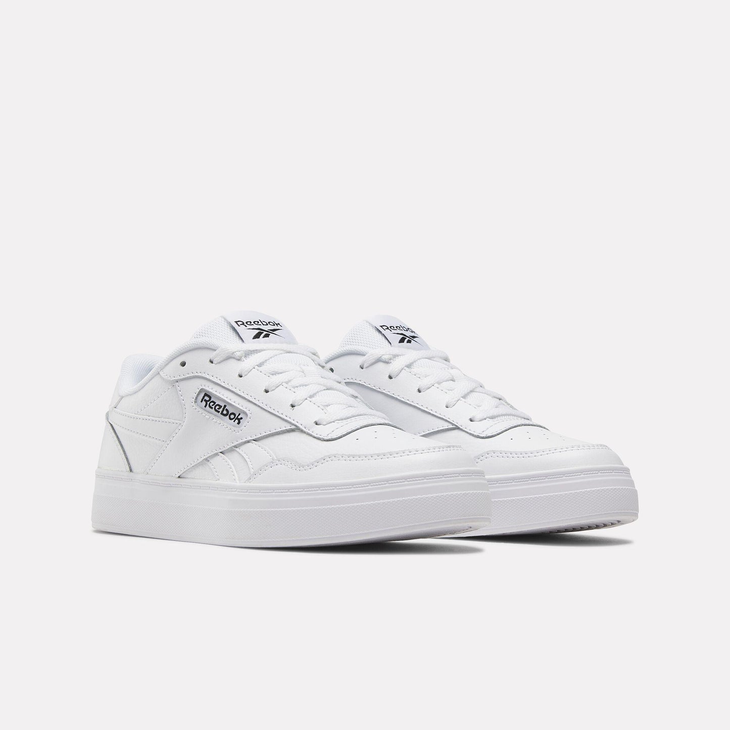 Reebok Footwear Women Reebok Court Advance Bold Shoes FTWR WHT/FTWR WHT/CORE BLK