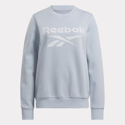 Reebok Apparel Women Reebok Identity Big Logo Fleece Sweatshirt FEEL GOOD BLUE