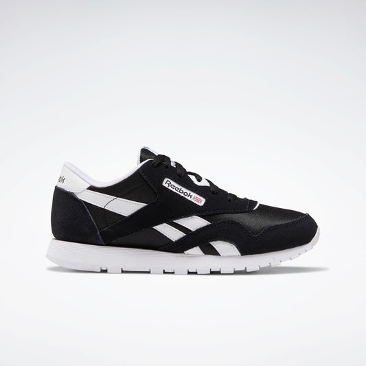 Reebok Footwear Kids Classic Nylon Shoes BLACK/BLACK/WHITE