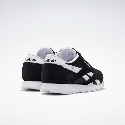 Reebok Footwear Kids Classic Nylon Shoes BLACK/BLACK/WHITE