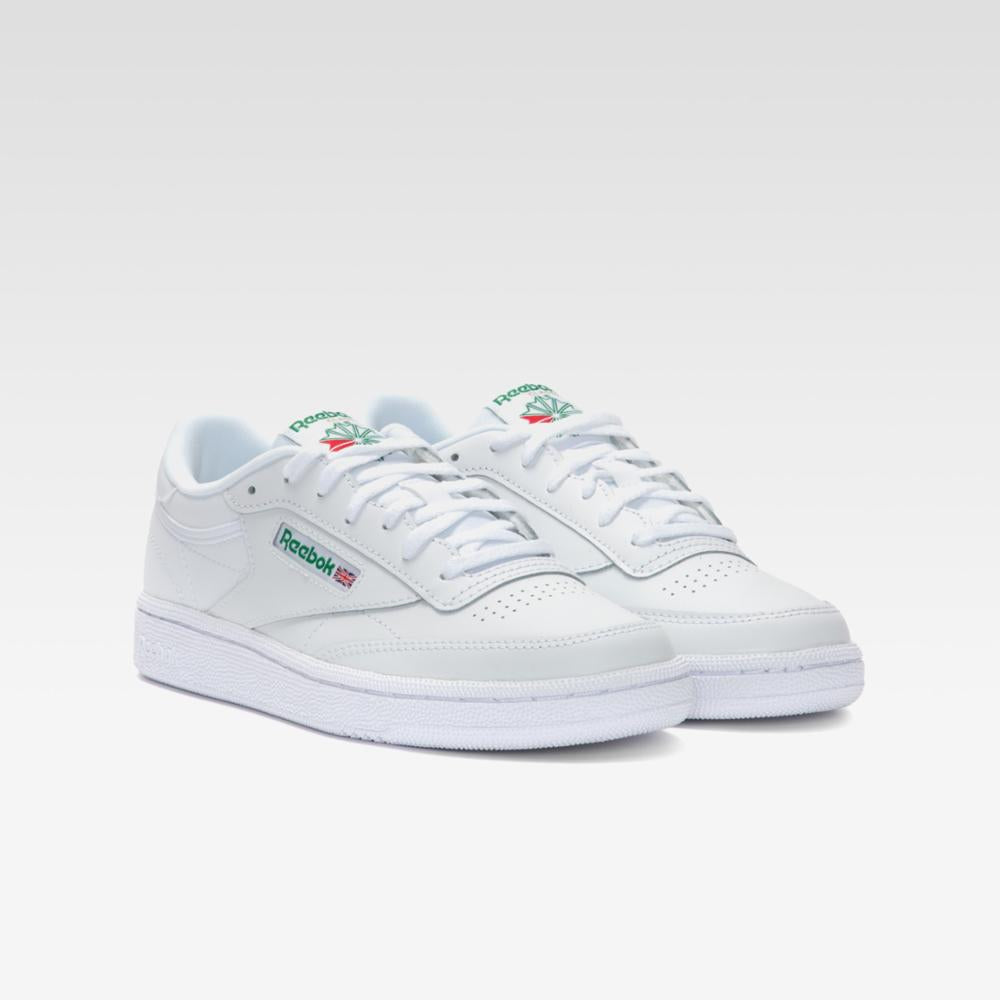 Reebok Footwear Kids Club C Shoes – Grade School WHITE/GLEGRN/VECBLU