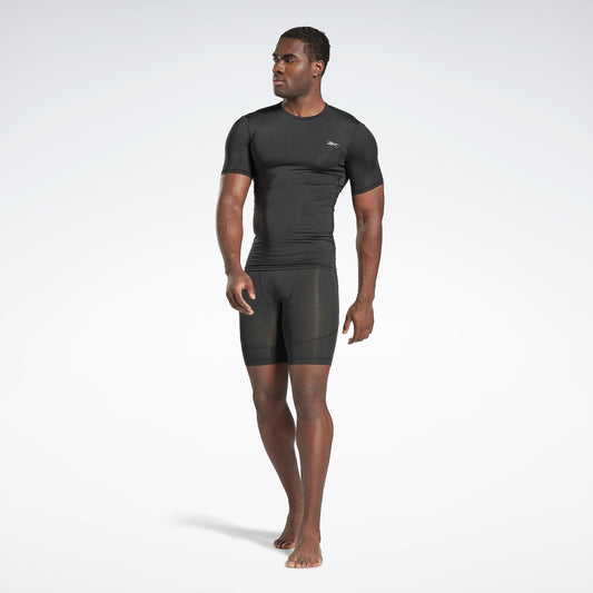 Reebok Apparel Men Compression Briefs NIGHT BLACK