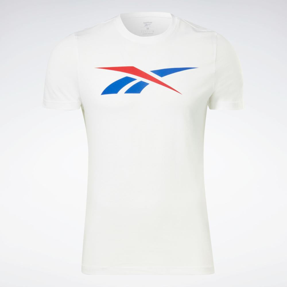 Reebok Apparel Men Reebok Graphic Series Vector T-Shirt WHITE/VECTOR RED/VECTOR BLUE