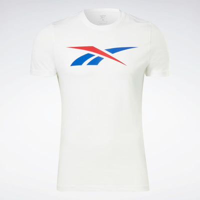 Reebok Apparel Men Reebok Graphic Series Vector T-Shirt WHITE/VECTOR RED/VECTOR BLUE