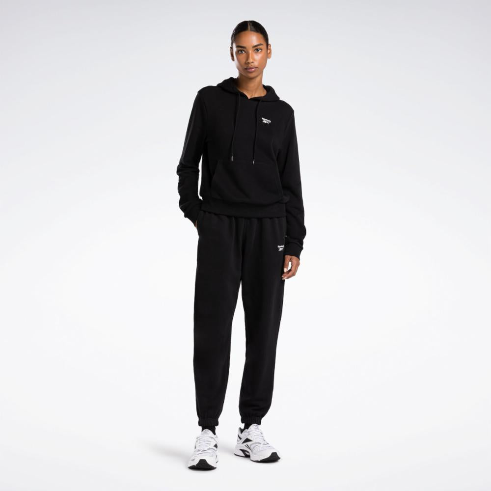 Reebok Apparel Women Reebok Identity Small Logo French Terry Pants BLACK