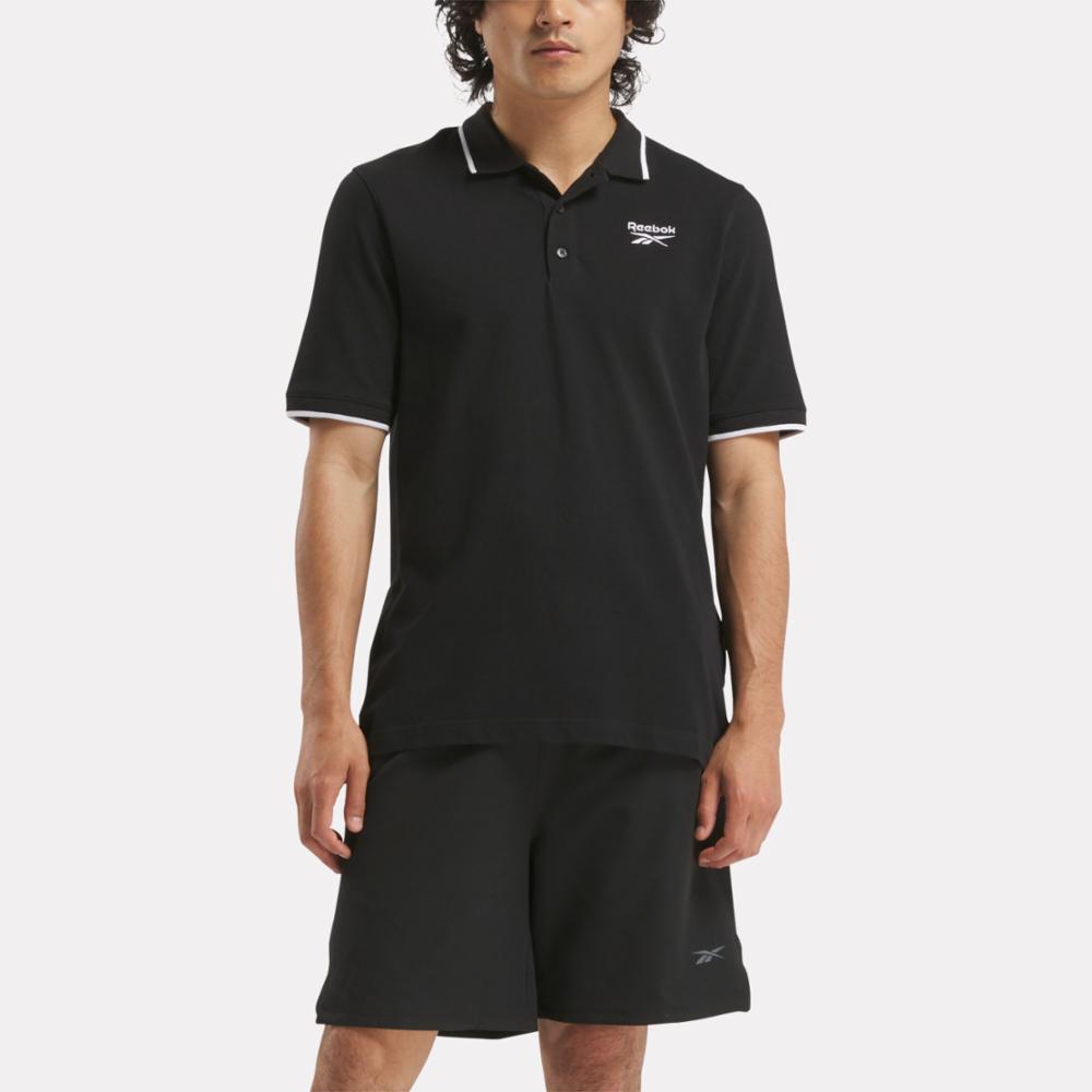 Reebok Apparel Men Reebok Identity Small Logo Polo BLACK