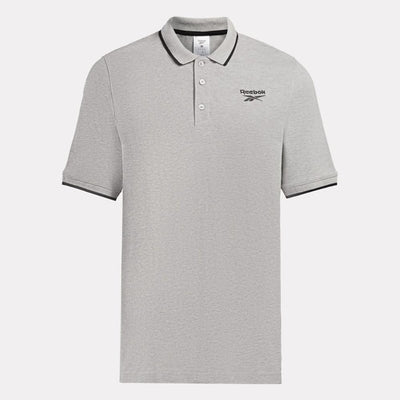 Reebok Apparel Men Reebok Identity Small Logo Polo Shirt MGREYH