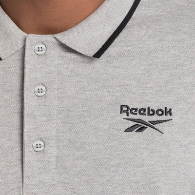 Reebok Apparel Men Reebok Identity Small Logo Polo Shirt MGREYH