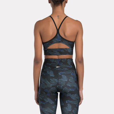 Reebok Apparel Women ID Train Camo Bra BLACK