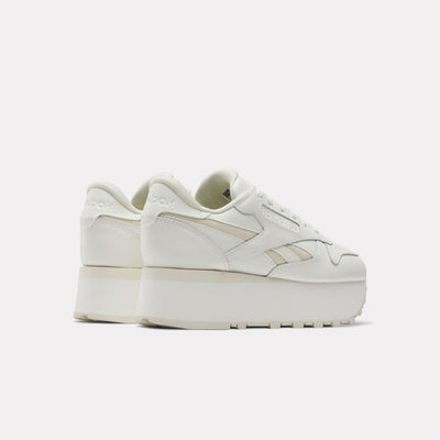 Reebok Footwear Women Classic Leather Triple Lift Shoes CHALK/CHALK/ALABASTER