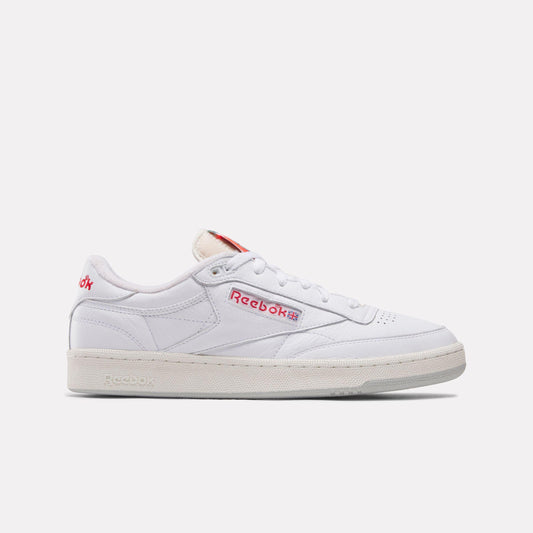 Reebok Footwear Men Club C 85 Vintage Shoes WHITE/CHALK/VECTORRED