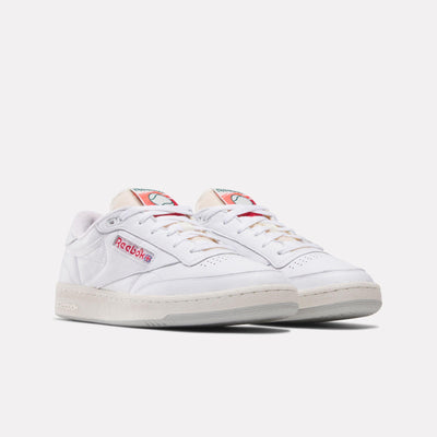 Reebok Footwear Men Club C 85 Vintage Shoes WHITE/CHALK/VECTORRED