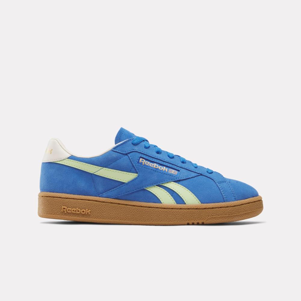 Reebok Footwear Men Club C Grounds UK Shoes KINETICBLUE/ASTROLIME/VINT ...