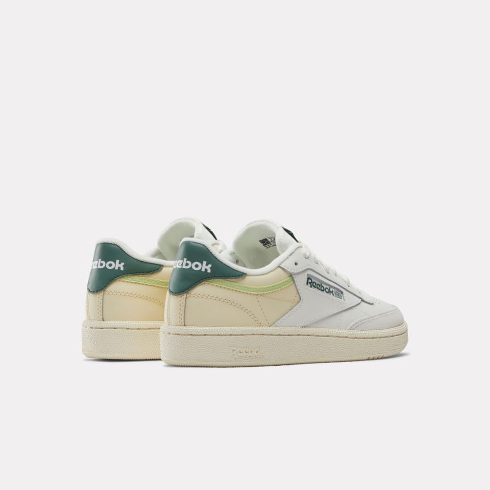 Reebok Footwear Women Club C 85 Shoes CHALK/VINTAGECHALK/ESCAPEGREEN