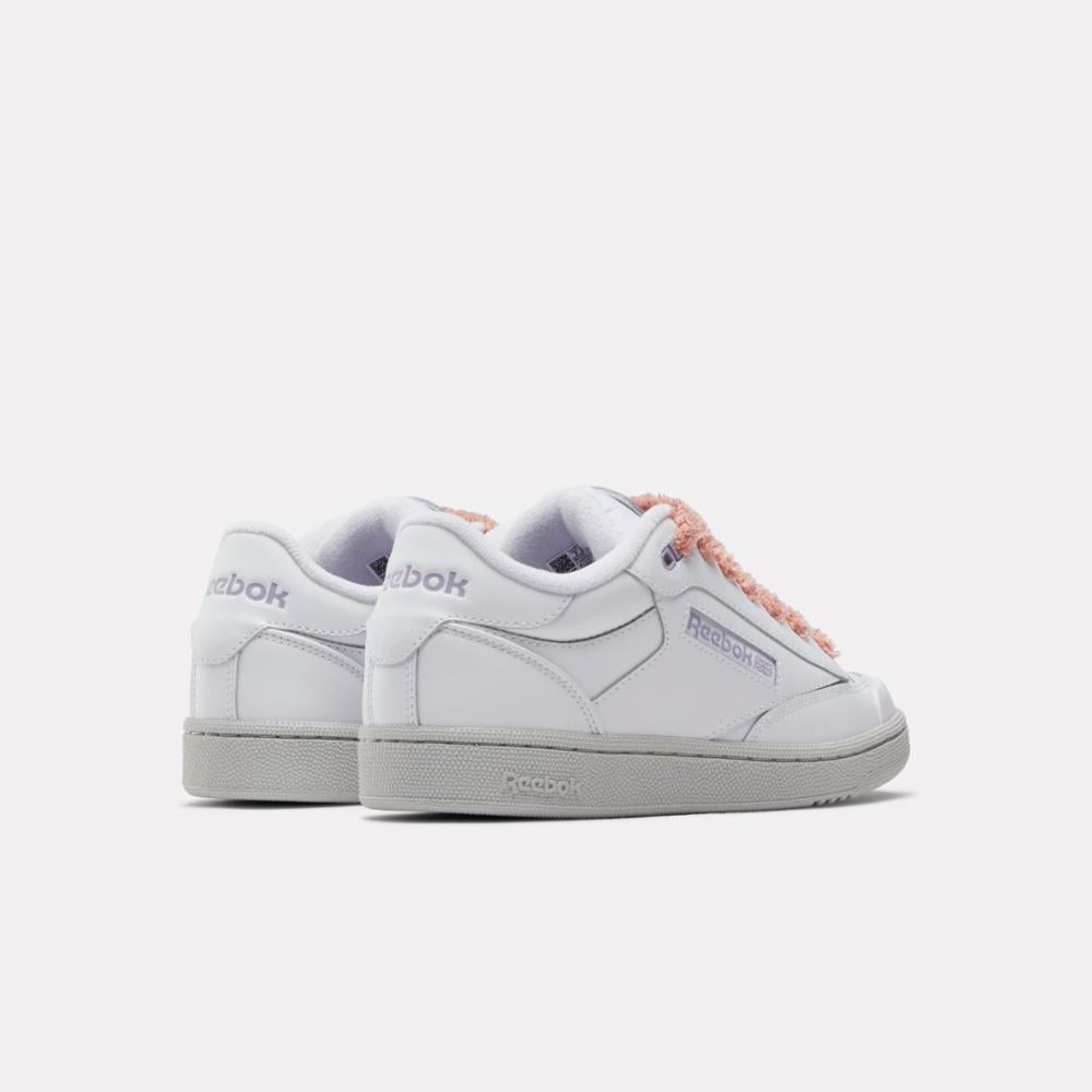 Reebok Footwear Women Club C Bulc Shoes WHITE/WHITE/DUSKPURPLE