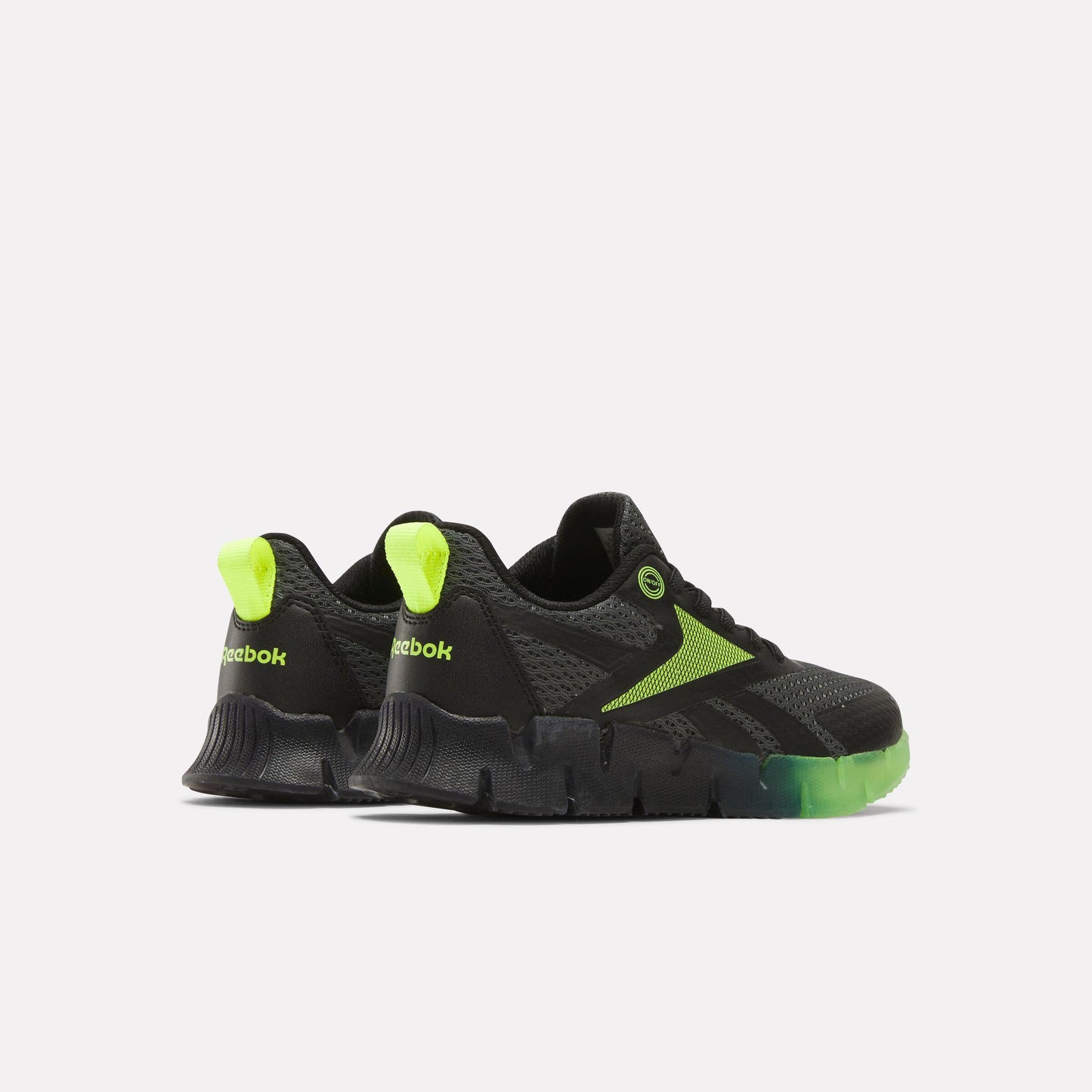 Reebok Footwear Kids Zig 'n' Glow Elastic Lace Shoes - Pre-school BLACK/GREY5/DIGITALLIME