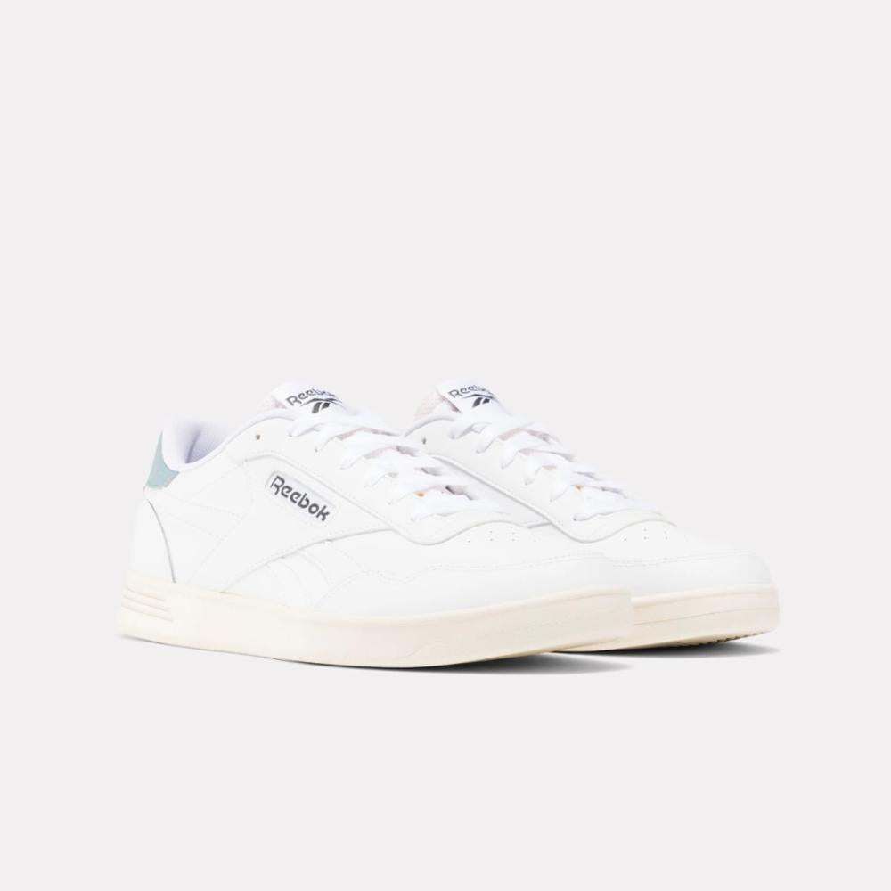 Reebok Footwear Men Reebok Court Advance Shoes WHITE/WHITE/SOFT SLATE