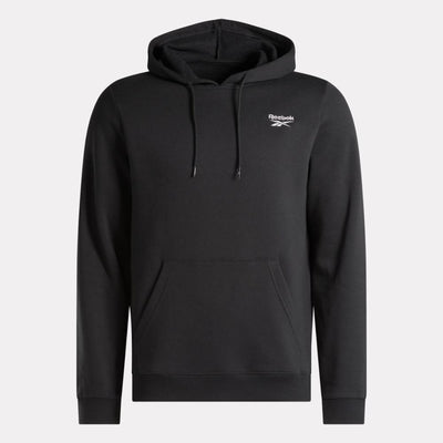 Reebok Apparel Men Reebok Identity Small Logo Fleece Hoodie BLACK