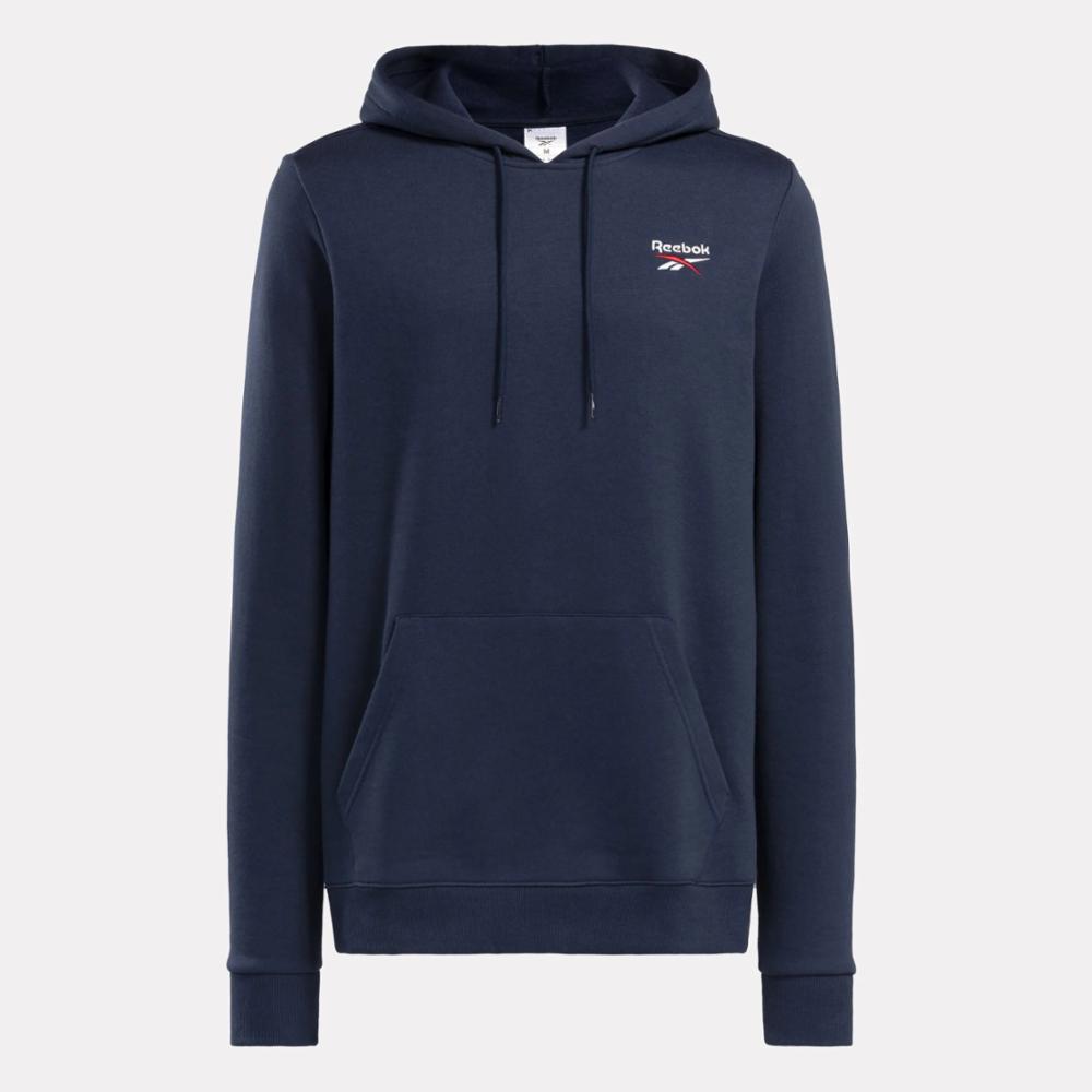 Reebok Apparel Men Reebok Identity Small Logo Hoodie VECNAV