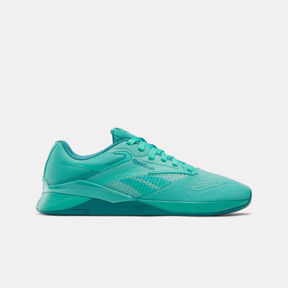 Green reebok trainers online