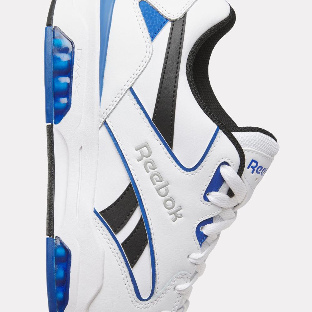 Reebok Footwear Men BB 4500 DMX Basketball Shoes WHITE/VECTORBLUE/BLACK