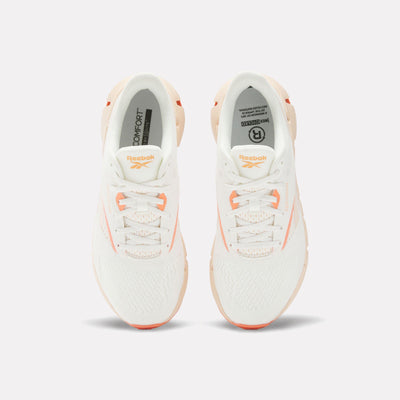 Reebok Footwear Women Zig Dynamica 5 Shoes CHALK/WASHED CLAY/CORAL