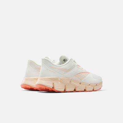 Reebok Footwear Women Zig Dynamica 5 Shoes CHALK/WASHED CLAY/CORAL