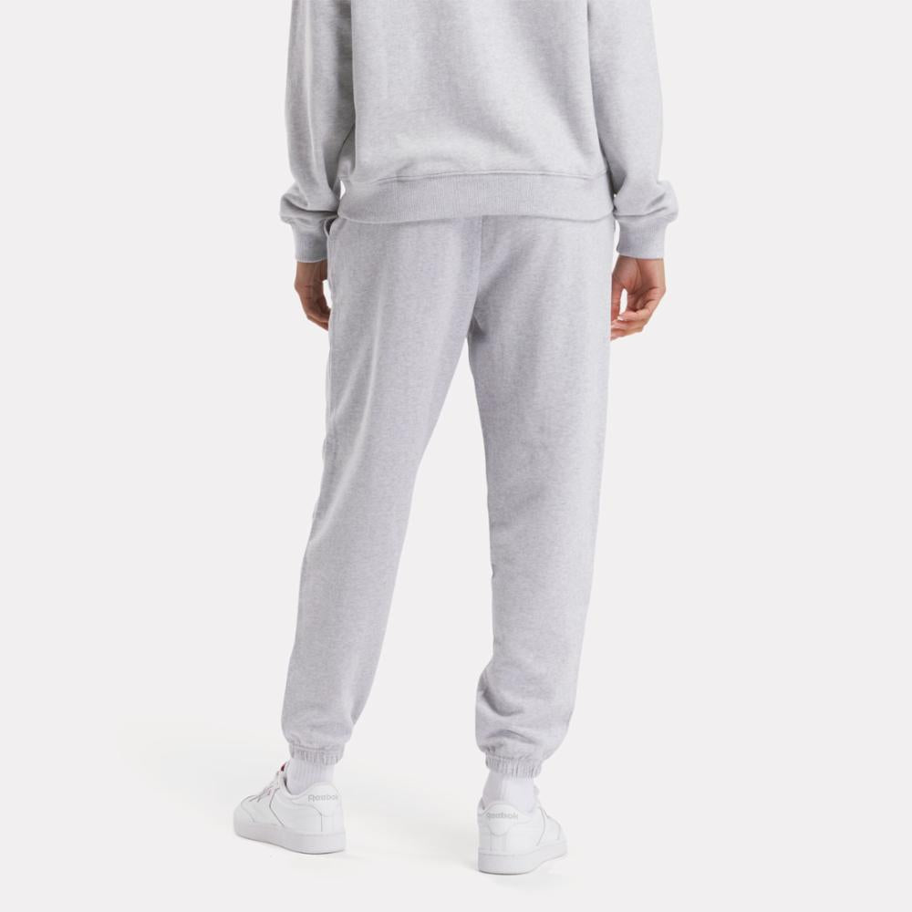 Reebok Apparel Women Archive Evolution French Terry Pants GREY HEATHER