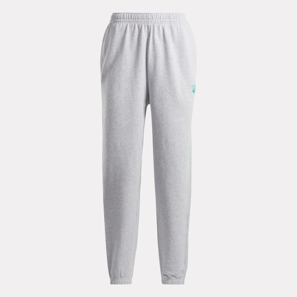 Reebok Apparel Women Archive Evolution French Terry Pants GREY HEATHER