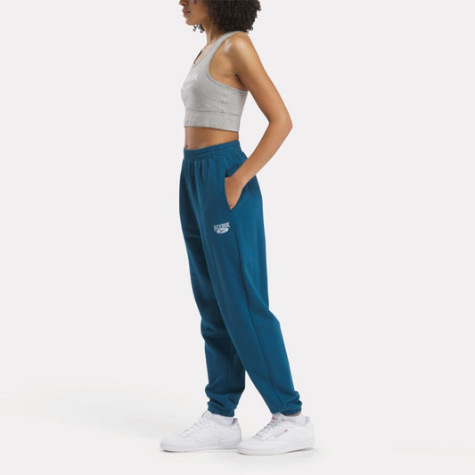 Reebok Apparel Women Archive Evolution French Terry Pants ESCAPE BLUE