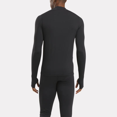 Reebok Apparel Men Speed Base Layer Long Sleeve T-Shirt Feat. RBK-FIRE+ BLACK