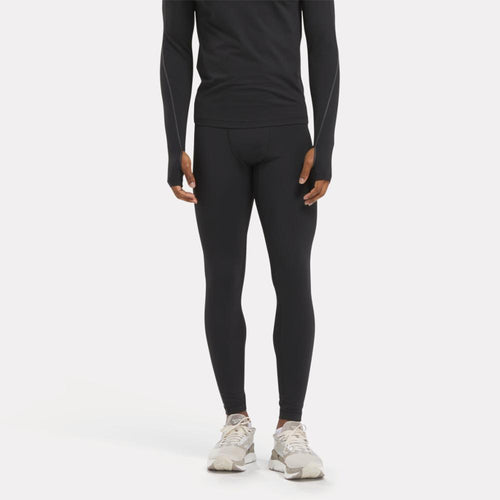 Reebok Apparel Men Speed Base Layer Tights Feat. RBK-FIRE+ BLACK