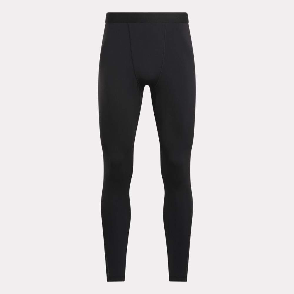 Reebok Apparel Men Speed Base Layer Tights Feat. RBK-FIRE+ BLACK