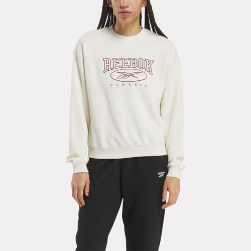 Reebok Apparel Women Archive Evolution Crew Sweatshirt VINTAGE CHALK