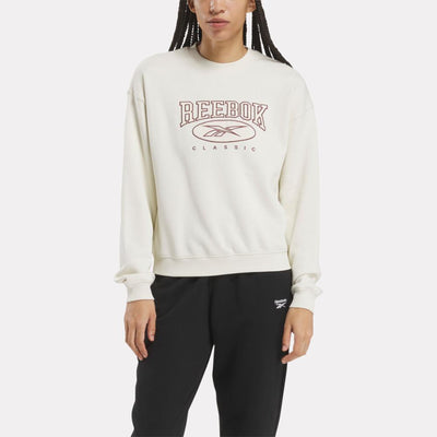 Reebok Apparel Women Archive Evolution Crew Sweatshirt VINTAGE CHALK