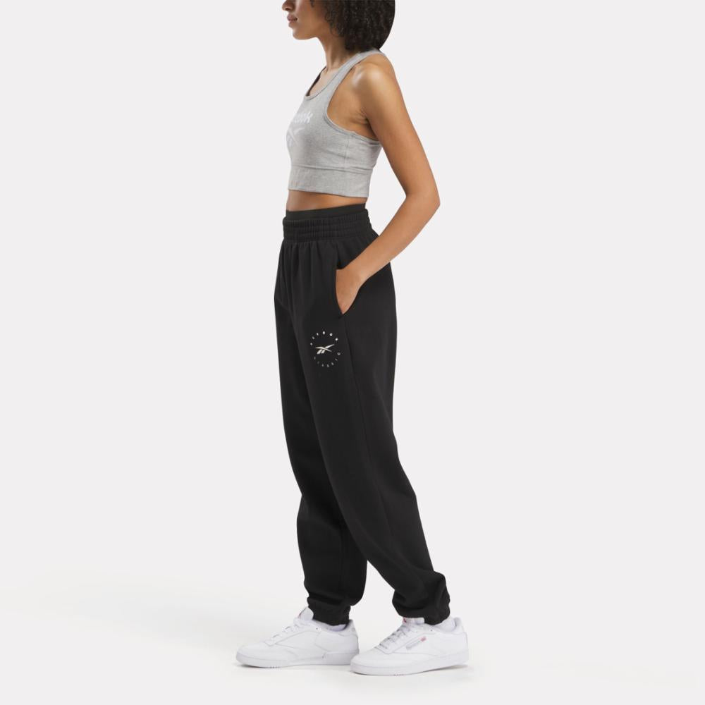 Reebok Apparel Women ID Energy Fleece Pants BLACK