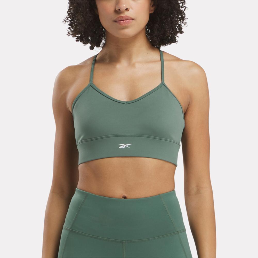Sport Bra Reebox Reebok Apparel Women Workout Ready Sports Bra ESCAPE GREEN – Reebok Canada
