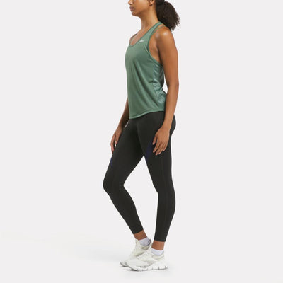 Reebok Apparel Women Workout Ready Mesh Back Tank Top ESCAPE GREEN