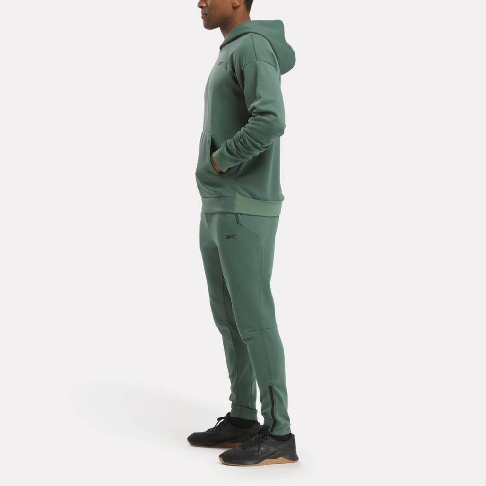 Reebok Apparel Men Strength Hoodie ESCAPE GREEN