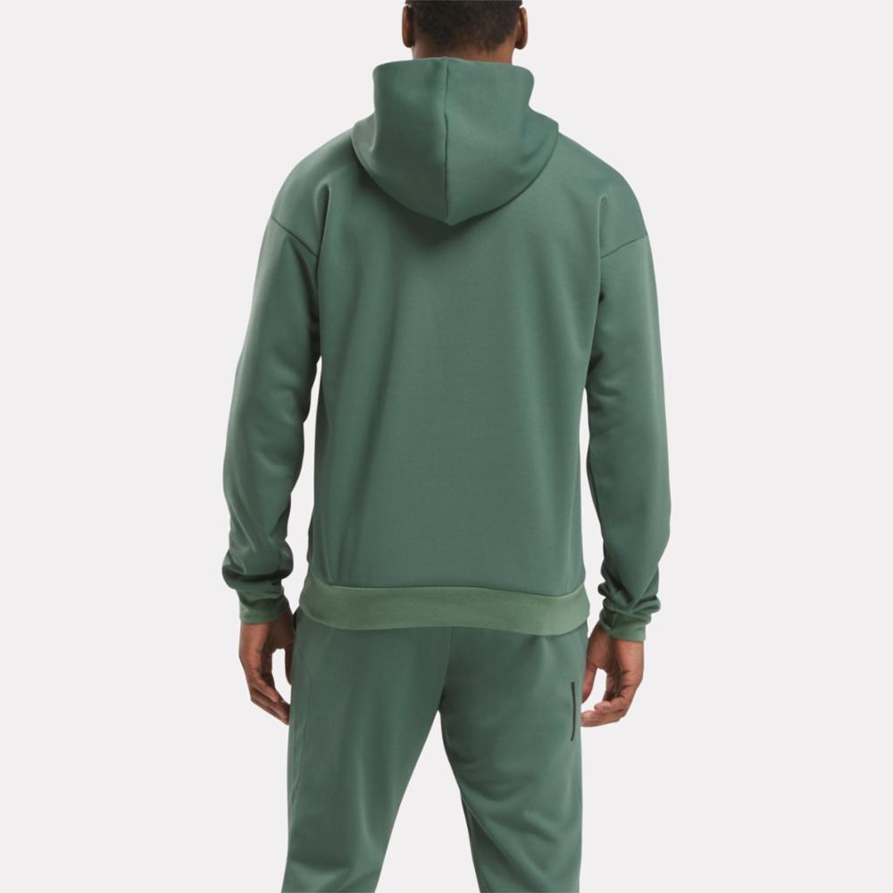 Reebok Apparel Men Strength Hoodie ESCAPE GREEN