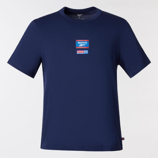 Reebok Apparel Men Reebok Identity Badge T-Shirt VECTOR NAVY