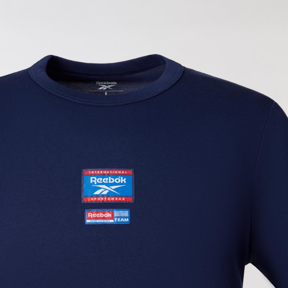 Reebok Apparel Men Reebok Identity Badge T-Shirt VECTOR NAVY