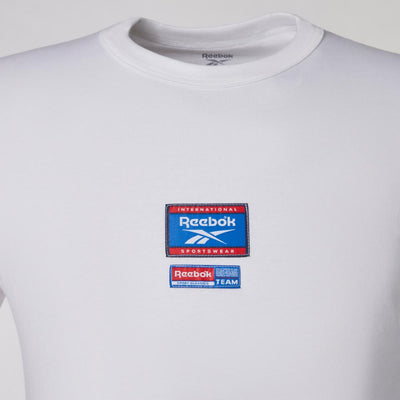 Reebok Apparel Men Reebok Identity Badge T-Shirt WHITE